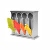 SOGA Stainless Steel Buffet Restaurant Spoon Utensil Holder Storage Rack 4 Holes, Home & Living>Kitchen & Dining>Tableware>Cutlery, , , , ,  - NZ DEPOT 1