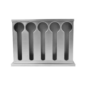 Buy SOGA Stainless Steel Buffet Restaurant Spoon Utensil Holder Storage Rack 5 Holes Online - Home & Living/Kitchen & Dining/Tableware/Cutlery - 2 - NZ Depot Free Shipping