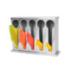 SOGA Stainless Steel Buffet Restaurant Spoon Utensil Holder Storage Rack 5 Holes, Home & Living>Kitchen & Dining>Tableware>Cutlery, , , , ,  - NZ DEPOT 1