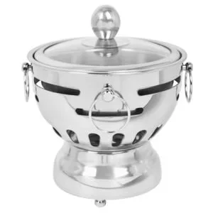 Buy SOGA Stainless Steel Mini Asian Buffet Hot Pot Single Person Shabu Alcohol Stove Burner with Glass Lid Online - Business & Industrial/Food Service/Plate & Dish Warmers - 1 - NZ Depot Free Shipping