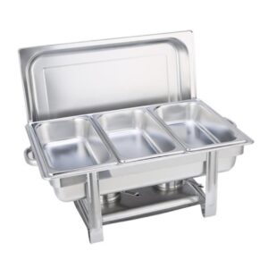 SOGA Triple Tray Stainless Steel Chafing Catering Dish Food Warmer NZ DEPOT - NZ DEPOT