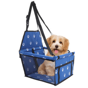 SOGA Waterproof Pet Booster Car Seat Breathable Mesh Safety Travel Portable Dog Carrier Bag Blue, Pet Supplies, Dogs, Carriers & Travel Products, , ,  - NZ DEPOT 1