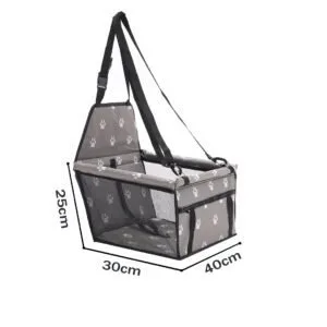 Buy SOGA Waterproof Pet Booster Car Seat Breathable Mesh Safety Travel Portable Dog Carrier Bag Grey Online - Pet Supplies/Dogs/Carriers & Travel Products - 2 - NZ Depot Free Shipping