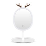SOGA White Antler LED Light Makeup Mirror Tabletop Vanity Home Decor, Home>Bathroom>Bathroom Accessories>Bathroom Storage, , , , ,  - NZ DEPOT 1