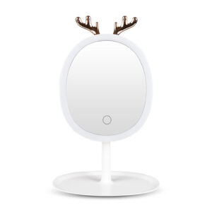 Soga White Antler Led Light Makeup Mirror Tabletop Vanity Home Decor Nz Depot - Nz Depot