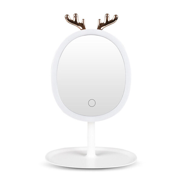 Soga White Antler Led Light Makeup Mirror Tabletop Vanity Home Decor, Home, Bathroom, Bathroom Accessories, Bathroom Storage, ,  - Nz Depot 1