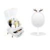 SOGA White Cosmetic Jewelry Storage Organiser with Antler LED Light Mirror Tabletop Vanity Set, Home>Bathroom>Bathroom Accessories>Bathroom Storage, , , , ,  - NZ DEPOT 1