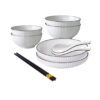 SOGA White Japanese Style Ceramic Dinnerware Crockery Soup Bowl Plate Server Kitchen Home Decor Set of 6, Kitchenware, Table Top, Dinnerware, Bowl, ,  - NZ DEPOT 1