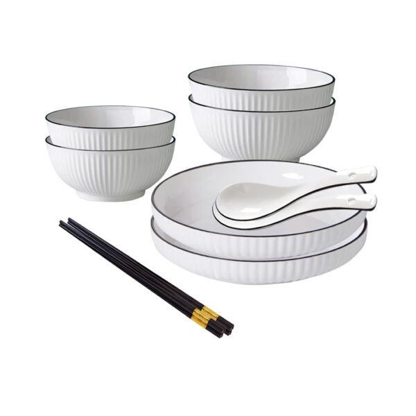 Soga White Japanese Style Ceramic Dinnerware Crockery Soup Bowl Plate Server Kitchen Home Decor Set Of 6, Kitchenware, Table Top, Dinnerware, Bowl, ,  - Nz Depot 1