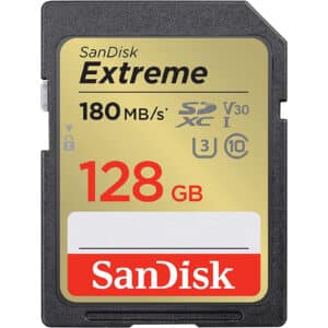 SanDisk Extreme 128GB SDXC SD Card 180MBs UHS 3 Great for High Definition Photo and Video Shooting up to 180MBs read NZDEPOT - NZ DEPOT