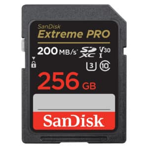SanDisk Extreme Pro 256GB SDXC 200MB/s read