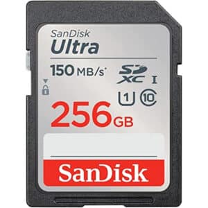 SanDisk Ultra Series 256GB SDXC up to 150MB/s SD Card
