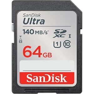 SanDisk Ultra Series 64GB SDXC up to 140MB/s SD Card