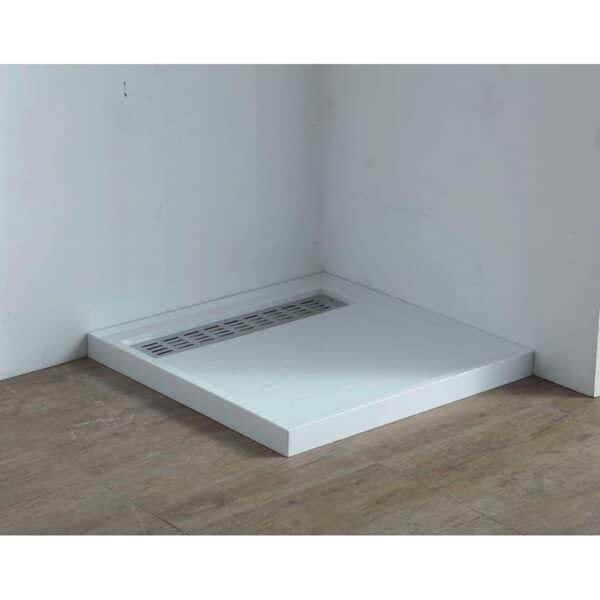 Shower Tray - High Flow Waste & Stainless Steel Grate Cover 1000x1000mm, Shower Tray - NZ DEPOT