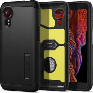 Spigen Galaxy XCover 5 2021 Tough Armor Case Black DROP TESTED MILITARY GRADE HEAVY DUTY 3 Layer Extreme Protection Air Cushion TechnologyDual Layer Protection ACS01071 NZDEPOT - NZ DEPOT