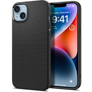 Spigen iPhone 14 (6.1") Liquid Air Case - Matte Black - Slim - Form-fitted - Lightweight - Premium Matt TPU Case - Easy Grip Design - ACS05037 - NZ DEPOT