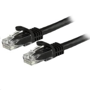 StarTech N6PATC10MBK 10m CAT6 Ethernet Cable - Black CAT 6 Gigabit Ethernet Wire -650MHz 100W PoE++ RJ45 UTP Category 6 Network/Patch Cord Snagless w/Strain Relief Fluke Tested UL/TIA Certified - NZ DEPOT