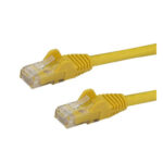 StarTech N6PATC2MYL 2m CAT6 Ethernet Cable - Yellow CAT 6 Gigabit Ethernet Wire -650MHz 100W PoE++ RJ45 UTP Category 6 Network/Patch Cord Snagless w/Strain Relief Fluke Tested UL/TIA Certified