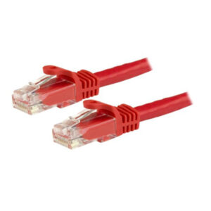 StarTech N6PATC3MRD 3m CAT6 Ethernet Cable - Red CAT 6 Gigabit Ethernet Wire -650MHz 100W PoE++ RJ45 UTP Category 6 Network/Patch Cord Snagless w/Strain Relief Fluke Tested UL/TIA Certified - NZ DEPOT