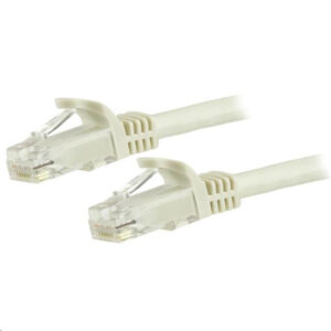 StarTech N6PATC3MWH 3m CAT6 Ethernet Cable - White CAT 6 Gigabit Ethernet Wire -650MHz 100W PoE++ RJ45 UTP Category 6 Network/Patch Cord Snagless w/Strain Relief Fluke Tested UL/TIA Certified - NZ DEPOT