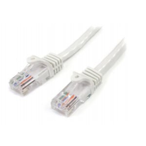 StarTech 45PAT3MWH 3m White Snagless UTP Cat5e Patch Cable - NZ DEPOT