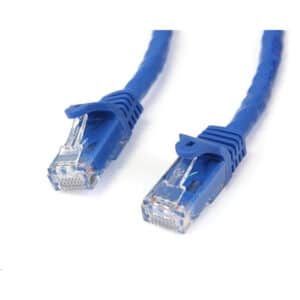 StarTech N6PATC50CMBL 50cm CAT6 Ethernet Cable - Blue CAT 6 Gigabit Ethernet Wire -650MHz 100W PoE++ RJ45 UTP Category 6 Network/Patch Cord Snagless w/Strain Relief Fluke Tested UL/TIA Certified - NZ DEPOT