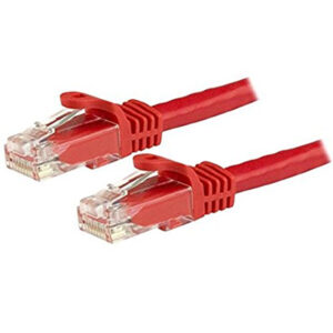 StarTech N6PATC50CMRD 50cm CAT6 Ethernet Cable - Red CAT 6 Gigabit Ethernet Wire -650MHz 100W PoE++ RJ45 UTP Category 6 Network/Patch Cord Snagless w/Strain Relief Fluke Tested UL/TIA Certified - NZ DEPOT