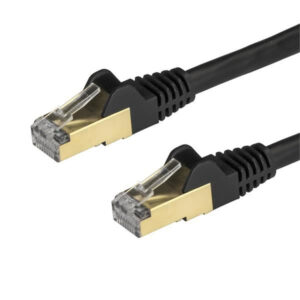 StarTech 6ASPAT150CMBK Cable - Black CAT6a Cable 1.5 m - NZ DEPOT