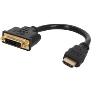 StarTech HDDVIMF8IN HDMI Male to DVI Female Adapter 20 cm 1080p DVI D Gender Changer Cable HDDVIMF8IN NZDEPOT - NZ DEPOT