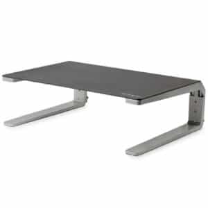 StarTech MONSTND Monitor Riser Stand - For up to 32" Monitor - Height Adjustable - Computer Monitor Riser - Steel and Aluminum - NZ DEPOT