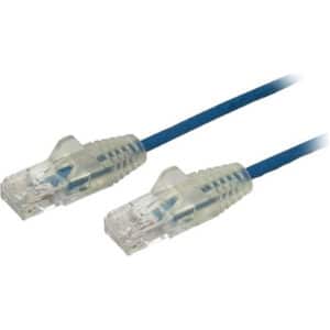 StarTech N6PAT100CMBLS Cable - Blue Slim CAT6 Patch Cord 1m - NZ DEPOT