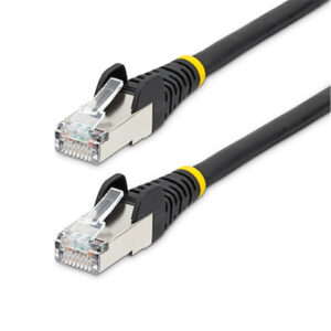 StarTech NLBK-50C-CAT6A-PATCH 50cm LSZH CAT6a Ethernet Cable - Black - NZ DEPOT
