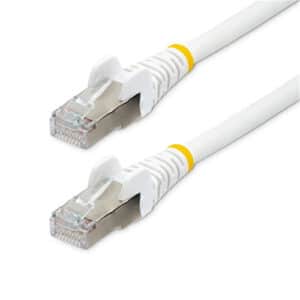 StarTech NLWH-150-CAT6A-PATCH 1.5m LSZH CAT6a Ethernet Cable - White - NZ DEPOT