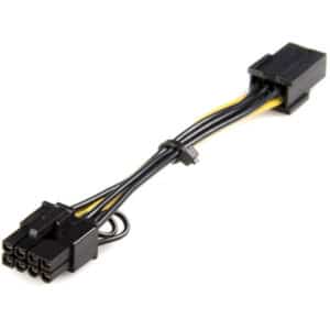 StarTech PCIEX68ADAP PCIe 6 pin to 8 pin Power Adapter Cable. - NZ DEPOT