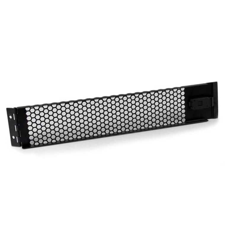 StarTech RKPNLHV2U 2U Hinged Vented Blank Rack Panel Server Rack Blanking Filler Panel 0 00