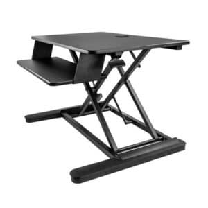 StarTech ARMSTSLG Sit Stand Desk Converter with Keyboard Tray - Large 35 x 21" Surface - Height Adjustable Ergonomic Desktop/Tabletop Standing Workstation - Holds 2 Monitors - Pre-Assembled - NZ DEPOT