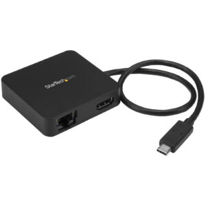 StarTech DKT30CHD USB-C Multiport Adapter - USB-C to 4K HDMI / USB 3.0 / Gigabit Ethernet - Powered USB Hub - USB-C to USB Adapter - NZ DEPOT