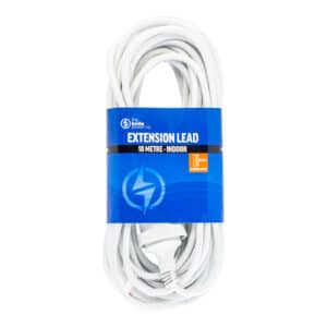The Brute Power Co BPEL10M Extension Lead 10m Cord Cable AUNZ 24000W 240V Home Plug White Cable BPEL10M Indoor Use Only NZDEPOT - NZ DEPOT