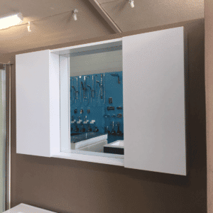 The European Bathroom Mirror Cabinet 1100mm 100% WaterProof＃B1200