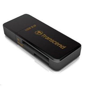 Transcend Compact F5 USB 3.0 BLACK Card Reader/ Writer Supports SDHC/SD/MMC/MicroSD/MicroSDHC - NZ DEPOT
