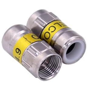 Triax 153250-10 F Male Push on connector - 10 Pack - NZ DEPOT