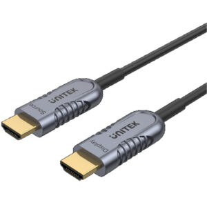Unitek C11026DGY 3M Ultrapro HDMI2.1 Active Optical Cable. Color: Space Grey + Black. - NZ DEPOT