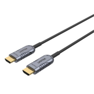 Unitek C11031DGY 30M Ultrapro HDMI2.1 Active Optical Cable. Color Space Grey Black. NZDEPOT - NZ DEPOT