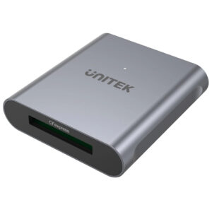 Unitek Card Reader R1005A USB C CFexpress 2.0 . Up to 10Gbps Data Transfer LED Indicator Bus Powered Aluminium Housing Plug Play Includes USB C to C USB C to A Data Cable Space Grey Colour NZDEPOT - NZ DEPOT