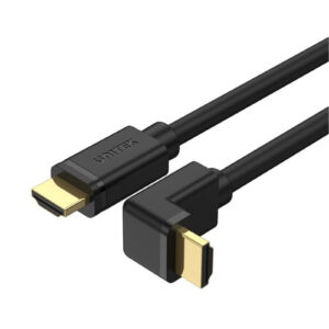 Unitek Y C1002 3M 4K HDMI 2.0 Right Angle Cable with 90 Degree Elbow. Supports HDR10 HDCP2.2 3D7.1 Surround Sound. Gold Plated Connectors. NZDEPOT - NZ DEPOT
