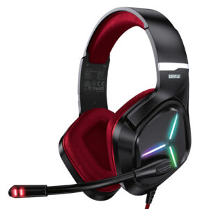 Vertux BLITZ.RED Gaming Headphone 7.1 Surround Sound Noise Isolating Microphone Inline Controller USB Connection Adjustable Headband 360 Degree Audio Multi latform Compatibility BlackRed Colour NZDEPOT - NZ DEPOT