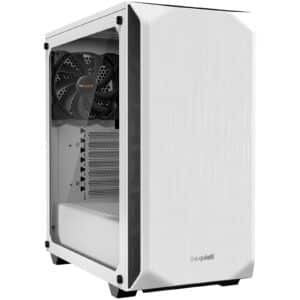 be quiet Pure Base 500 TG White Mid Tower Case Tempered Glass CPU Cooler Supports Upto 190mm Graphics Card Supports Upto 369mm 7X PCI Slots 360mm Raid Supported Front 2X USB HD Audio No PSU NZDEPOT - NZ DEPOT