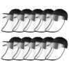 10X Outdoor Protection Hat Anti-Fog Pollution Dust Protective Cap Full Face HD Shield Cover Adult Black, Business & Industrial>Work Safety Protective Gear>Protective Masks, , , , ,  - NZ DEPOT 1