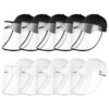 10X Outdoor Protection Hat Anti-Fog Pollution Dust Protective Cap Full Face HD Shield Cover Adult Black/White, Business & Industrial>Work Safety Protective Gear>Protective Masks, , , , ,  - NZ DEPOT 1