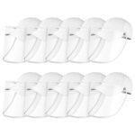 10X Outdoor Protection Hat Anti-Fog Pollution Dust Protective Cap Full Face HD Shield Cover Adult White, Business & Industrial>Work Safety Protective Gear>Protective Masks, , , , ,  - NZ DEPOT 1